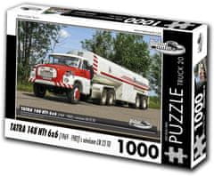 RETRO-AUTA© Puzzle TOVORNJAK št. 20 Tatra 148 NTt 6x6 s prikolico CO 23 TO (1969-1982) 1000 kosov