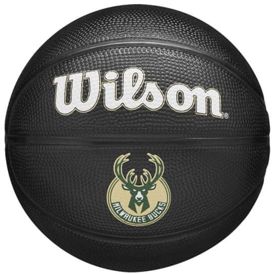 Wilson Žoge košarkaška obutev črna 3 Team Tribute Milwaukee Bucks Mini