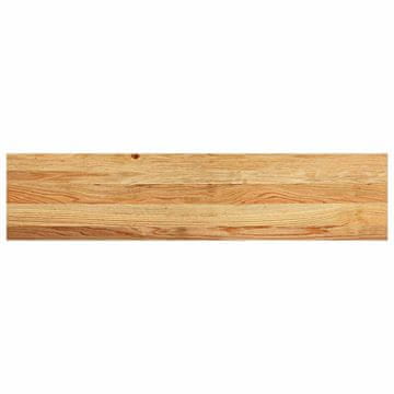 Vidaxl Podloge za stopnice 8 kosi rjave 110x25x2 cm trdna hrastovina