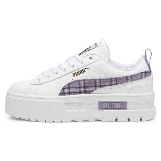Puma Čevlji bela Mayze Tartan Jr