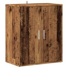 Vidaxl omara za čevlje iz starega lesa 60x35x70 cm inženirski les