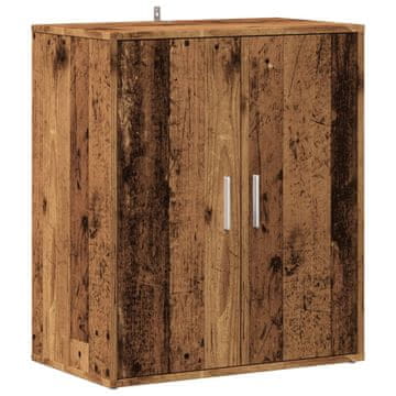 Vidaxl omara za čevlje iz starega lesa 60x35x70 cm inženirski les