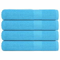 Vidaxl Brisače za savno 4 kos turkizna 80x200 cm 360 gsm 100% bombaž