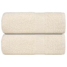 Vidaxl Brisače 2 kos krem 30x30 cm 360 gsm 100% bombaž