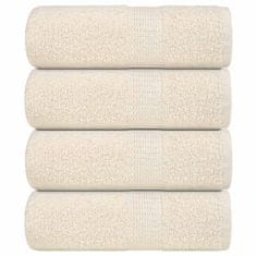 Vidaxl Brisače 4 kos krem 30x30 cm 360 gsm 100% bombaž