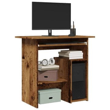 Vidaxl vidaXL Pisalna miza, star les, 80x45x74 cm, material na osnovi lesa