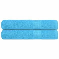 Vidaxl Brisače za savno 2 kos turkizna 80x200 cm 360 gsm 100% bombaž