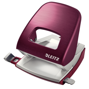 Leitz Namizni luknjač NeXXt STYLE 5006, granatno rdeča