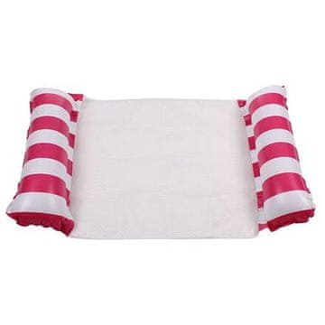 Merco Napihljiv ležalnik Float Stripe roza paket 1 kos