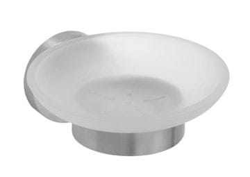 SAPHO Mýdlenka X-STEEL, matirano steklo, nerjaveče jeklo