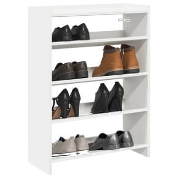 Vidaxl vidaXL Stojalo za čevlje belo 60x25x81 cm material na osnovi lesa