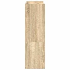Vidaxl Regal za čevlje sonoma hrast 60x25x81 cm inženirski les
