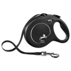 Trixie Povodec FLEXI Classic New L pas 8m/50kg črn
