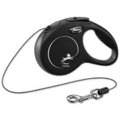 Flexi Povodec Classic New XS kabel 3m/8kg črn