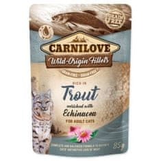 Brit Carnilove mačji paketek postrv, obogaten z ehinacejo 85g