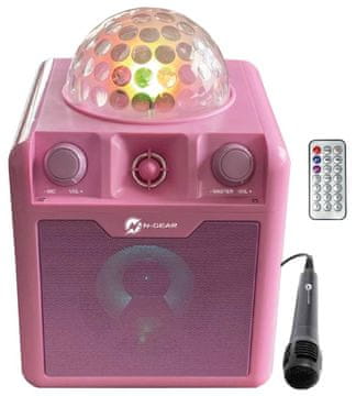 N-GEAR Block Disco Block 410/ 50W/ BT/ Disco LED/ 1x MIC/ Roza