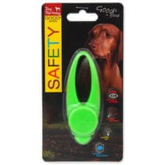 Dog Fantasy Ovratnica tag pes Fantasy LED silikon zelena 8cm