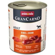 Animonda pes GRANCARNO cons. ADULT govedina/piščanec 800g