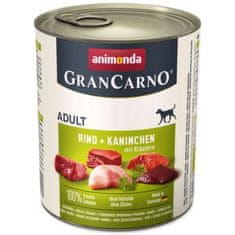 Animonda pes GRANCARNO cons. ADULT zajec/zelišča 800g