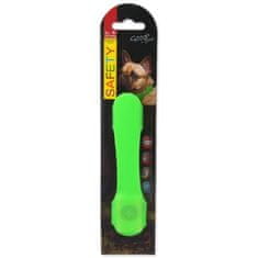 Dog Fantasy Ovratnica pokrov pes Fantasy LED svetleča zelena 15cm
