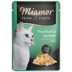Miamor Cat Filet žepek iz tune + zelenjava v želeju 100 g