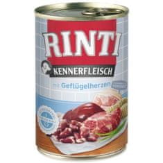 RINTI Dog Kennerfleisch perutninska srca v konzervi 400g