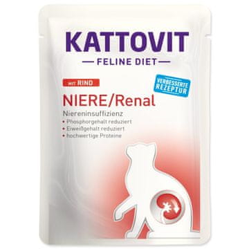 Kattovit Cat Renal goveji žepek 85g