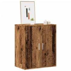 Vidaxl omara za čevlje iz starega lesa 60x35x70 cm inženirski les