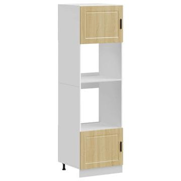 Vidaxl Omarice za pečico 2 kosa Porto sonoma hrast inženirski les