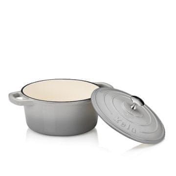 Kela Litoželezna ponev s pokrovom CALIDO 21 cm siva KL-12605