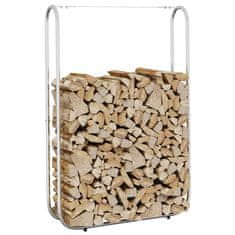 shumee vidaXL Stojalo za drva 100x25x150 cm Pocinkano jeklo