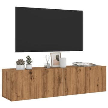 Vidaxl vidaXL Stenska TV omarica, Artisan hrast, 120x30x30 cm