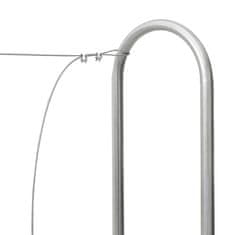 Vidaxl Stojalo za drva 200x25x150 cm Pocinkano jeklo
