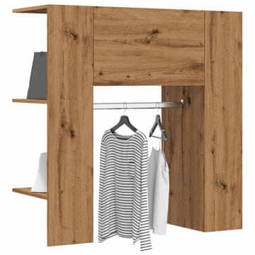 Vidaxl vidaXL Omarica za hodnik Artisan hrast 97,5x37x99 cm lepljen les