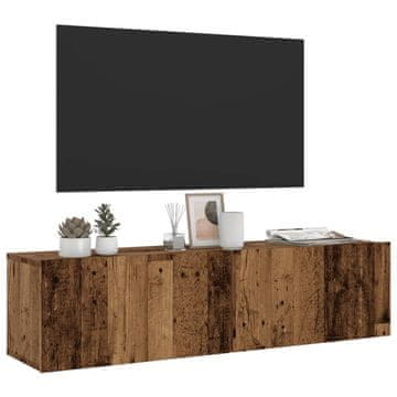 Vidaxl vidaXL Stenska TV omarica, starinski les, 120x30x30 cm