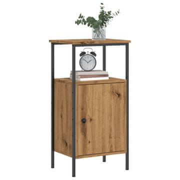 Vidaxl vidaXL Nočna omarica Artisan hrast 41x31x80 cm material na osnovi lesa