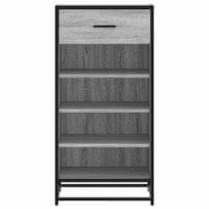 Vidaxl Regal za čevlje siva sonoma 48x38x97,5 cm inženirski les