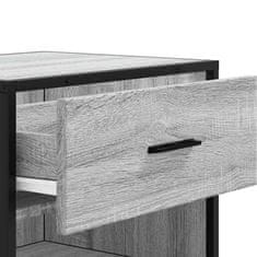 Vidaxl Regal za čevlje siva sonoma 48x38x97,5 cm inženirski les