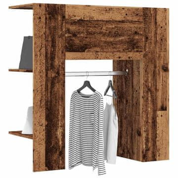 Vidaxl vidaXL Omarica za hodnik star les 97,5x37x99 cm lepljen les