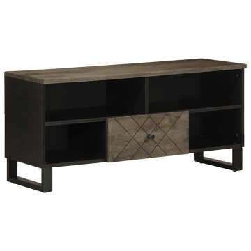 shumee vidaXL TV omarica črna 100x33x46 cm trden mangov les