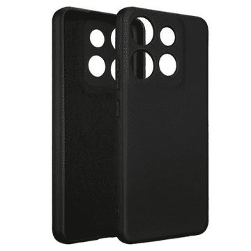 shumee Silikonski ovitek Beline za Infinix Smart 7 črn/črn