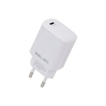 shumee 20W Beline Power Delivery USB-C stenski polnilnik bele barve