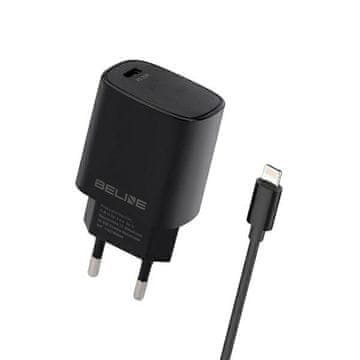 shumee 20W Beline Power Delivery USB-C stenski polnilnik črne barve