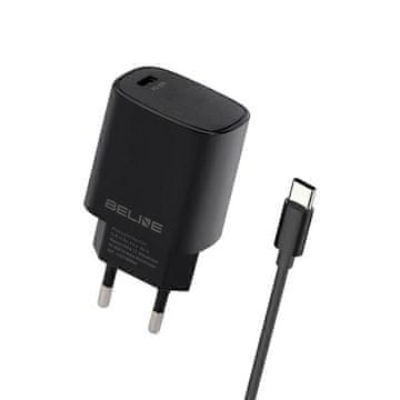 shumee 20W Beline Power Delivery 1x USB-C črni stenski polnilnik
