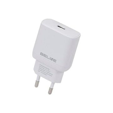 shumee 25W Beline GaN Power Delivery stenski polnilnik USB-C bele barve