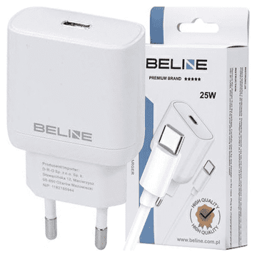 shumee Beline 1x USB-C 25W polnilnik + USB-C kabel bel PD 3.0 BLNCW25C GaN