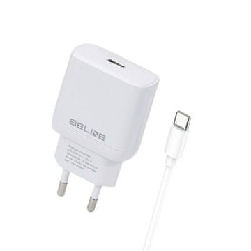 shumee 30W Beline GaN Power Delivery stenski polnilnik USB-C bele barve