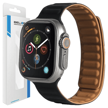 1 to 3 BELINE MAGNETNI PAŠEK ZA APPLE WATCH 38 40 41MM ČRN Z VISOKO KAKOVOSTJO