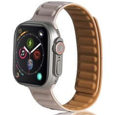 1 to 3 BELINE APPLE WATCH MAGNETIC PAŠČEK 42/44/45/49 MM SIV/KAKI