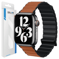 1 to 3 BELINE APPLE WATCH MAGNETIC PRO STRAP 42/44/45/49MM BLACK/BROWN BOX